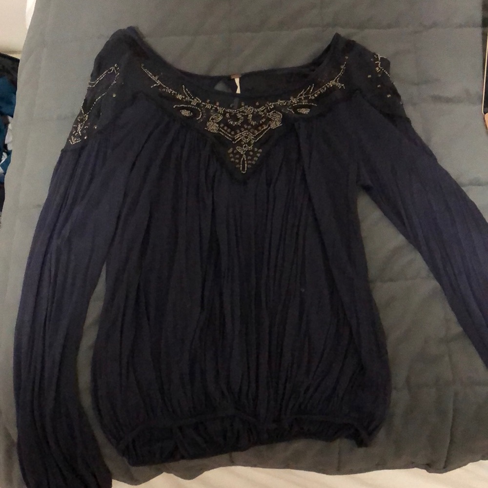 Free people beaded top. Size M